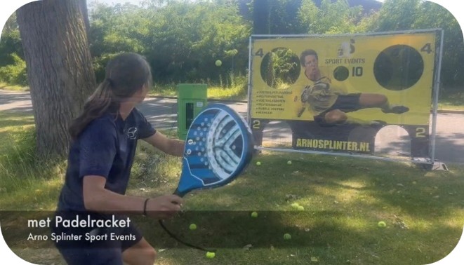 Padel met tenniskanon
