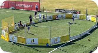Trefbal Arena wedstrijd